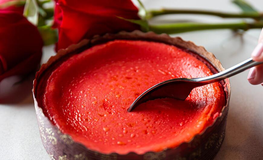 Valentine's Basque Cheesecake 1