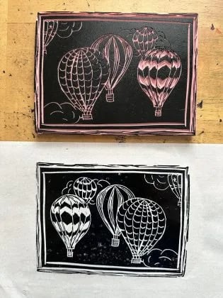 Introduction to Linocut Printmaking Workshop with Christine Vineyard 1