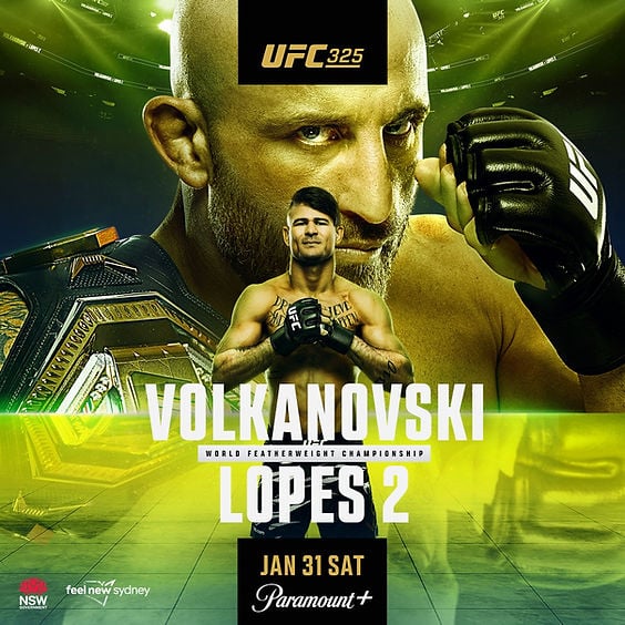 UFC 325 - Volkanovski vs Lopes 2 1