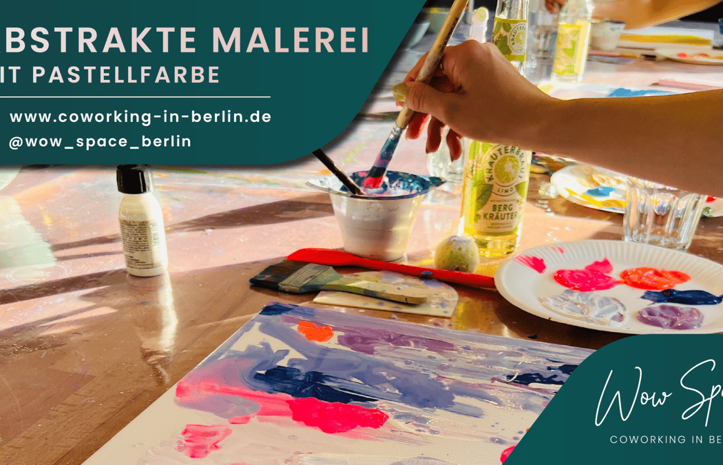 Abstrakte Malerei mit Pastellfarbe 1