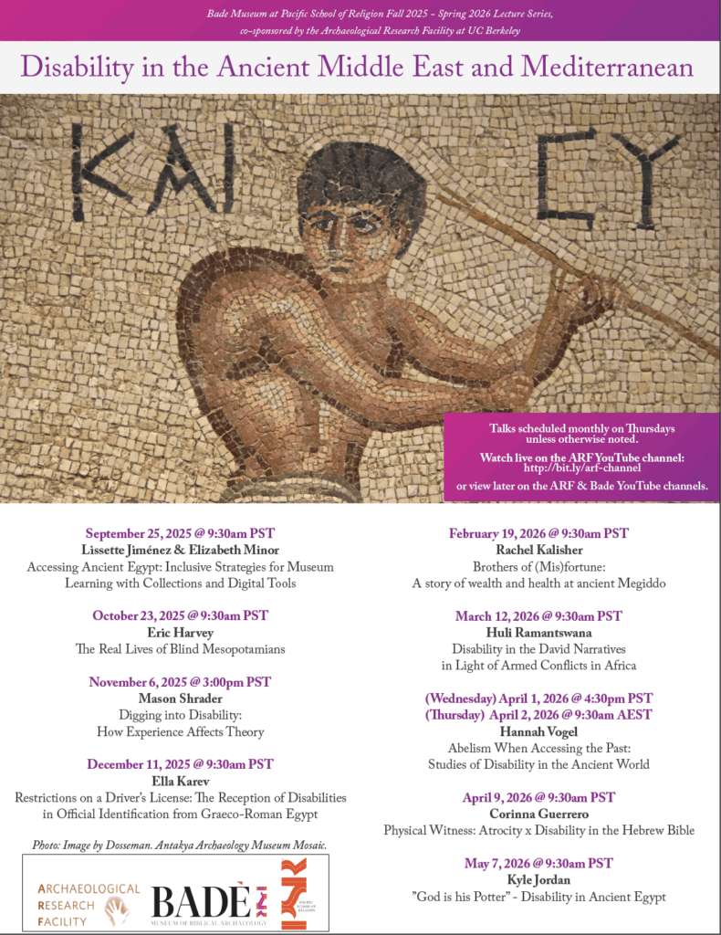 Restrictions on a Driver’s License: The Reception of Disabilities in Official Identification from Graeco–Roman Egypt 1