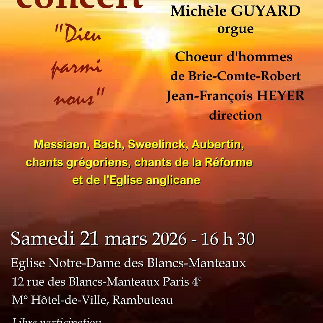 Concert Dieu parmi nous par le Chœur Grégorien de Brie-Comte-Robert 1