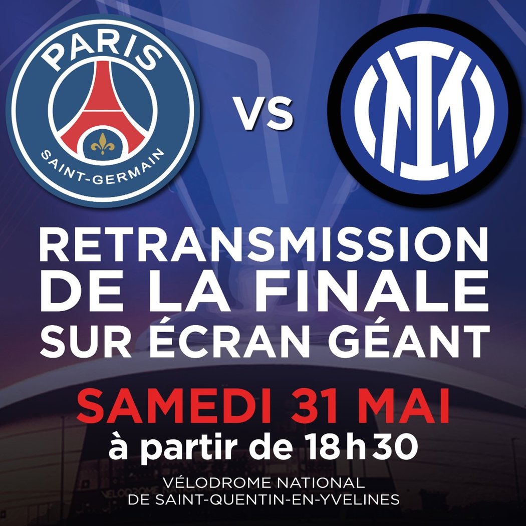 Retransmission de la finale PSG vs INTER sur écrans géants 1