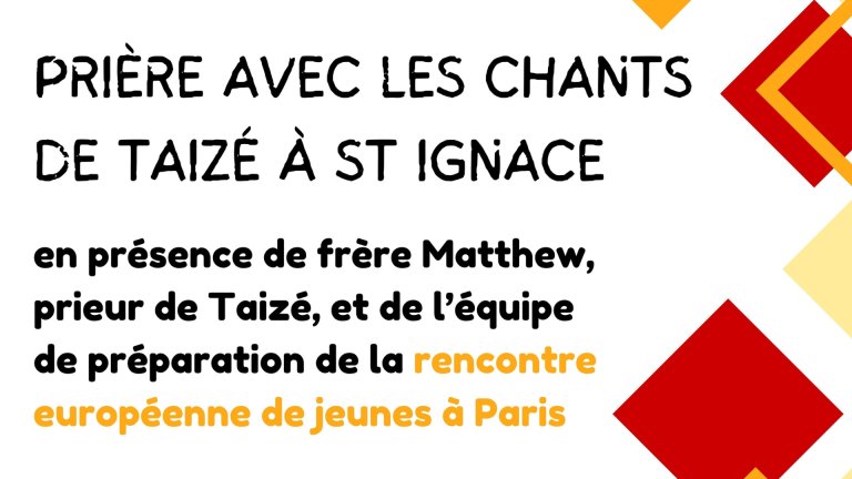 Rencontre européenne - Taizé Paris 2025 1