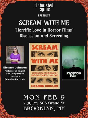 SCREAM WITH ME: A “Horrific Love” in Horror Films: Rosemary’s Baby Screening 1