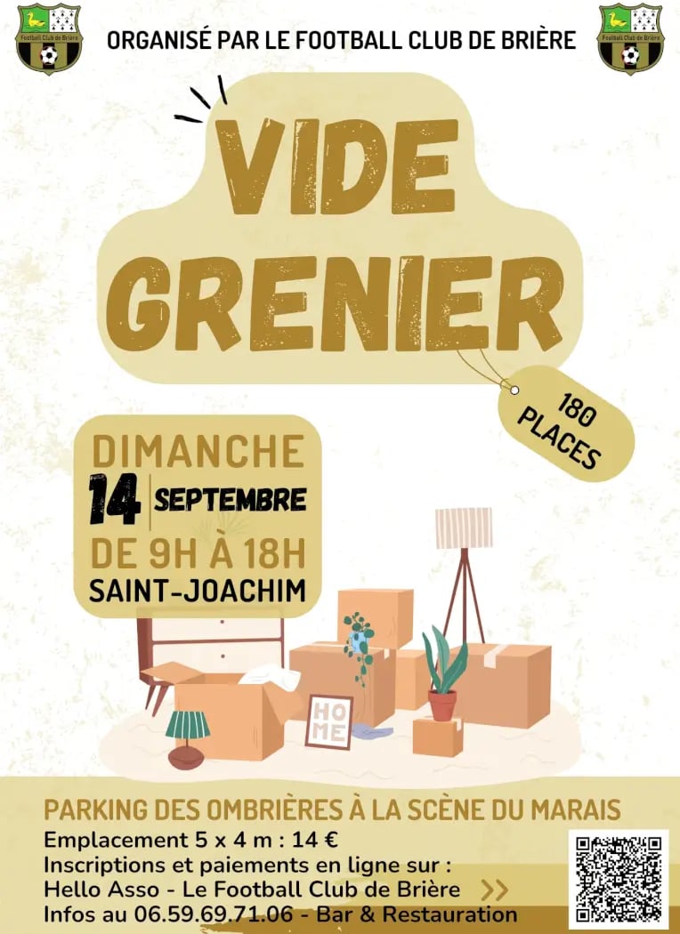 Un vide grenier sous les ombrières