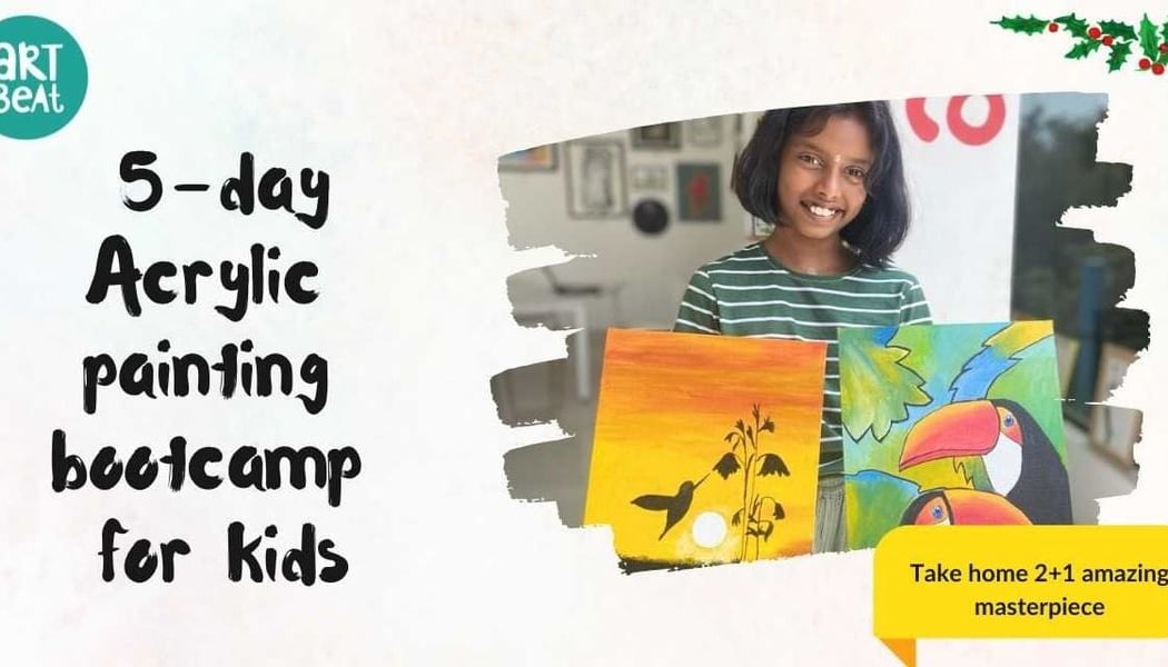 5-day Acrylic painting bootcamp for kids 1