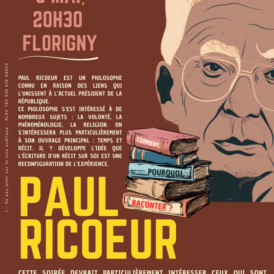 Soirée autour d’un penseur « Paul Ricoeur » 1
