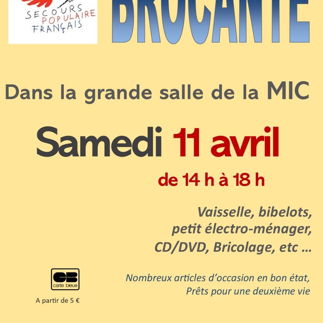 Brocante du Secours Populaire 1
