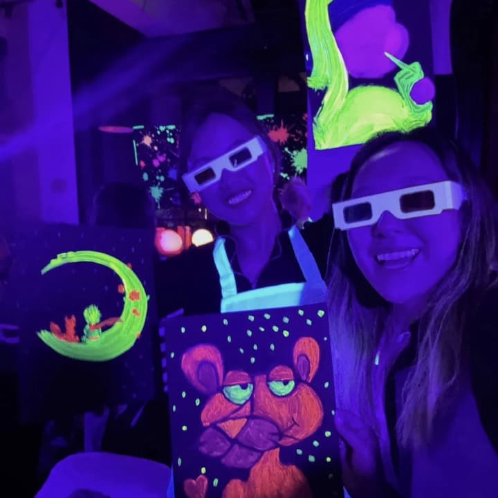 Neon Paint & Sip Experience 1