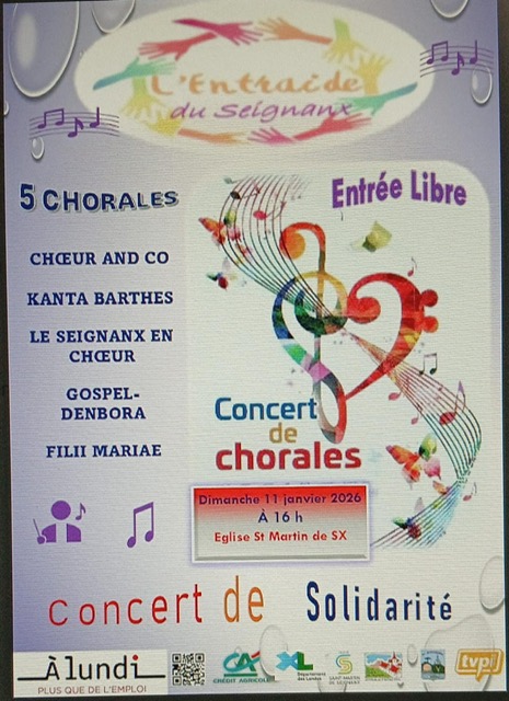 Concert de solidarité au profit de l'Entraide du Seignanx 1