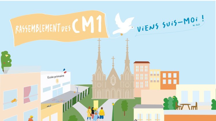 Rassemblement des tous les enfants de CM1 1