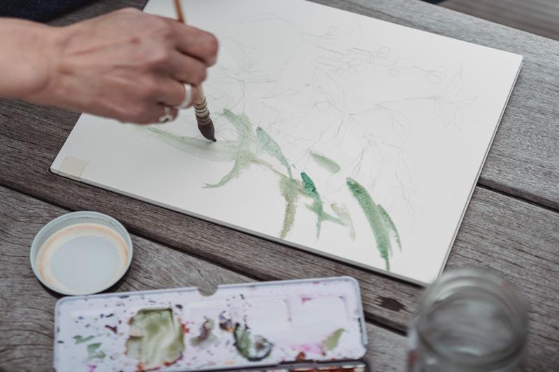 Foliage and Nature Painting workshop 1