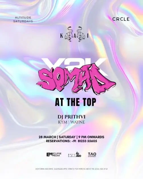 SoMAD Y2K - A Early 2000s Throwback Party Ft. Dj Prithvi, KYM & Wayne 1