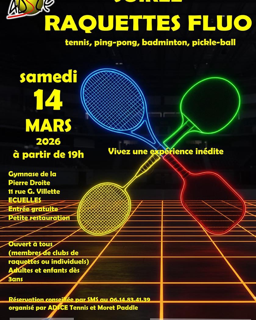 Soirée Raquettes Fluo 1