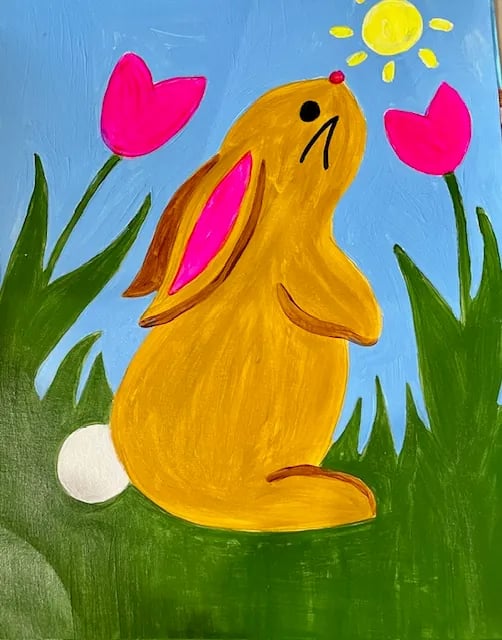 Spring Bunnies - Kids Painting pARTy 1