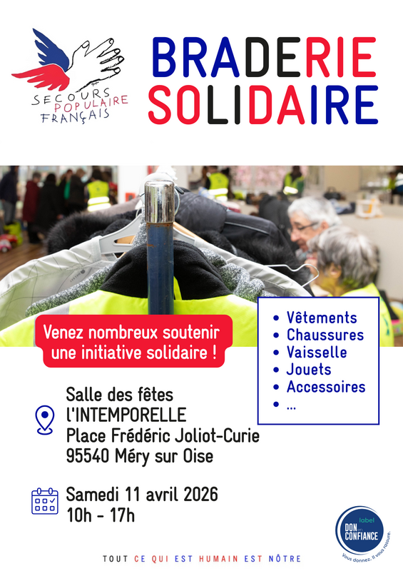 Braderie solidaire du secours populaire français 1