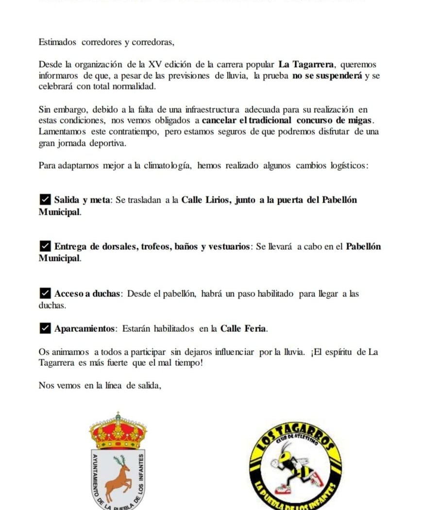 XV Carrera Popular La Tagarrera 1