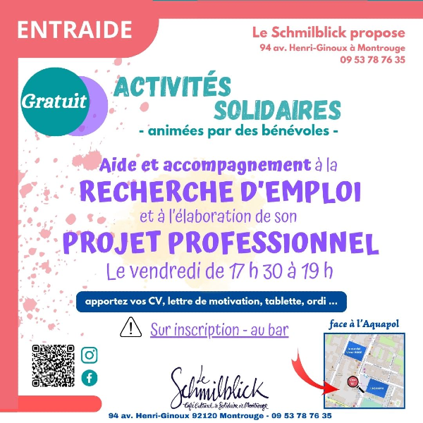 Atelier Recherche Emploi sur Inscription 1