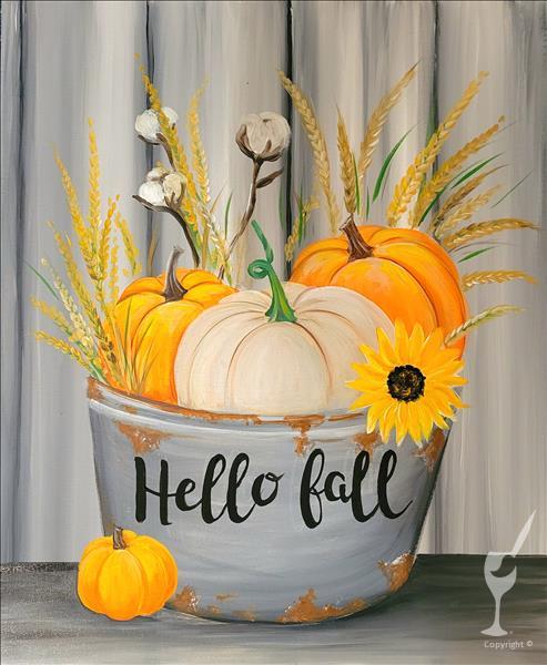 Rustic Pumpkin Bucket 1