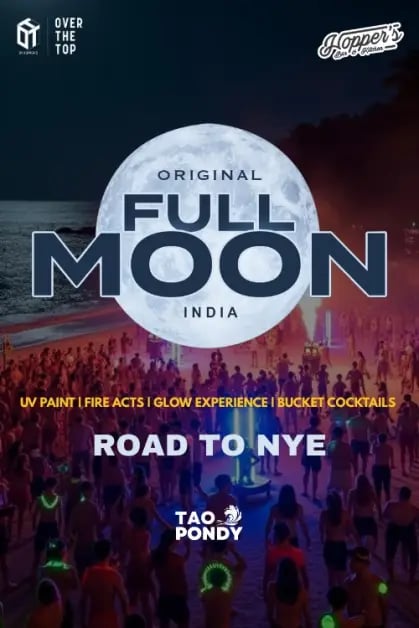 Road to Original Full Moon India Pondicherry 1