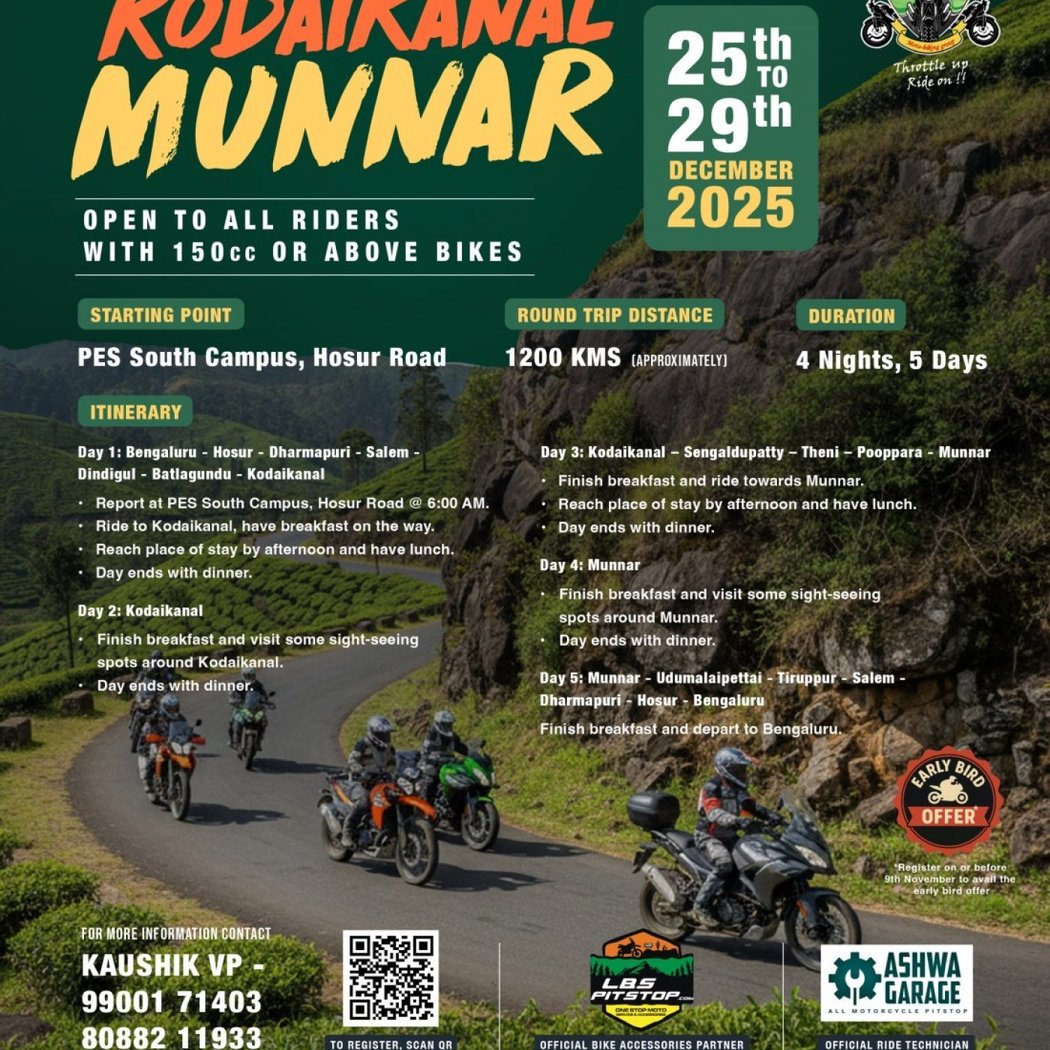 Ride to Kodaikanal & Munnar 1