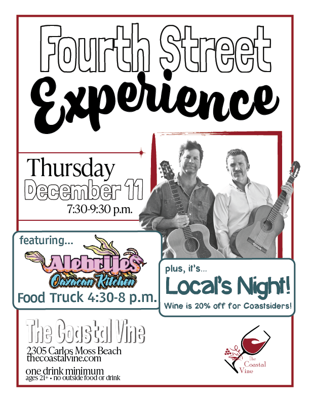 Live Music: 4th. St. Experience Plus Local’s Night (20% off Wine) 1