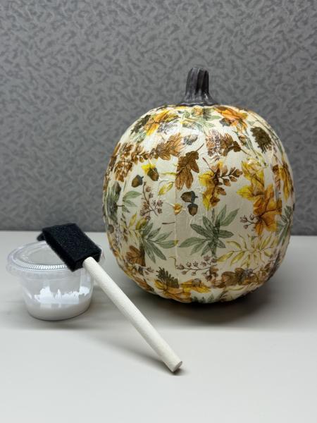 DIY Adults: Decoupage a Pumpkin 1