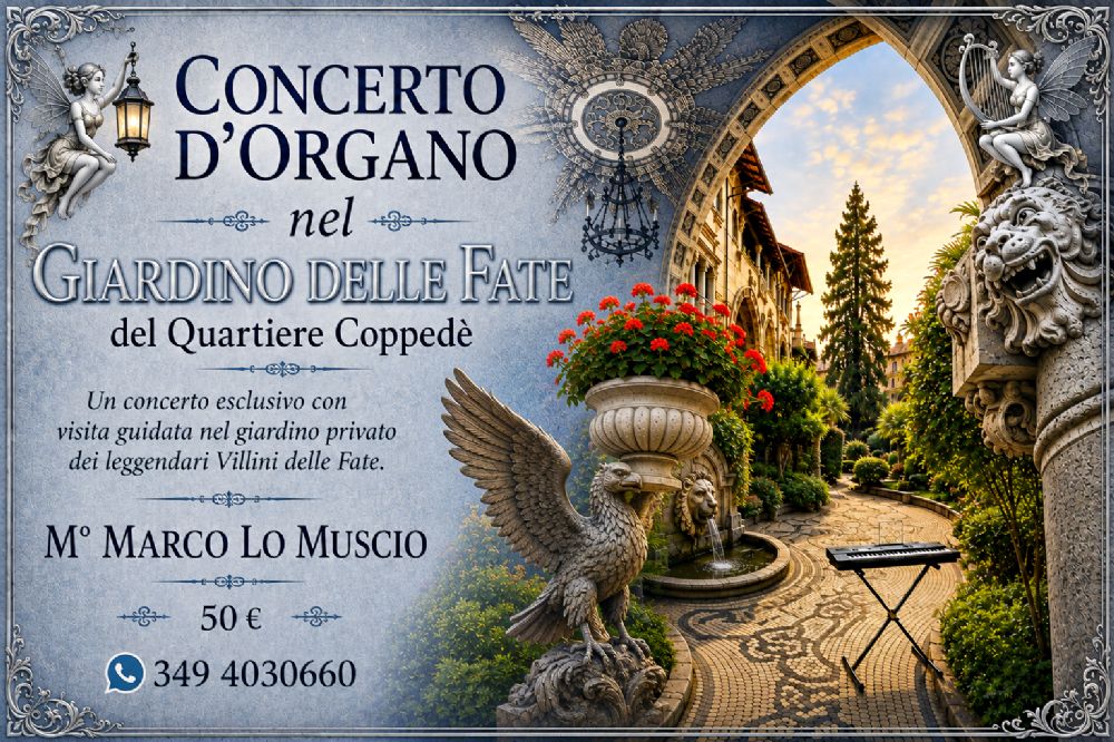 Concerto d'organo nel Giardino delle Fate del Quartiere Coppedè