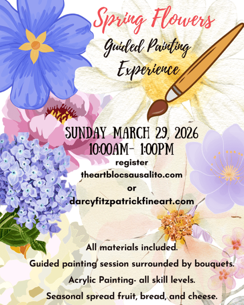 Spring Flowers and Guided Painting Experience 1