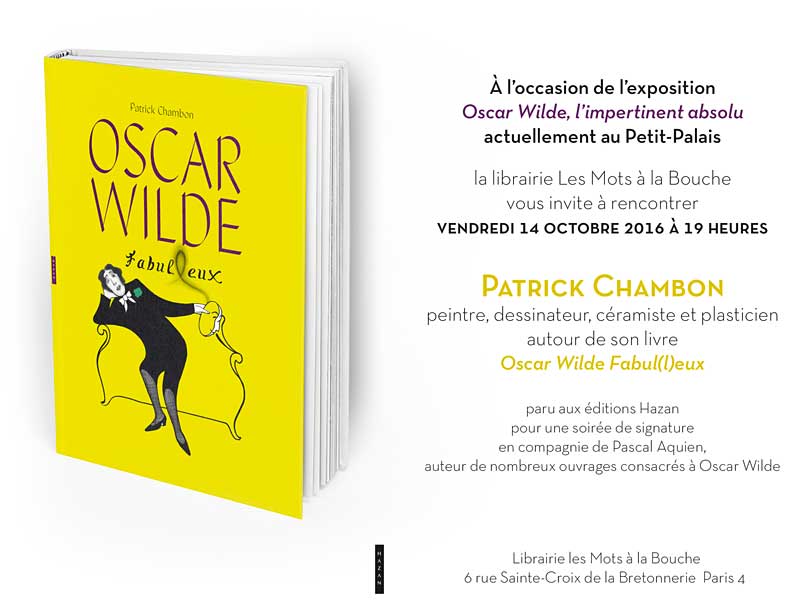Rencontre avec Patrick Chambon, auteur d'Oscar Wilde Fabul(l)eux 1