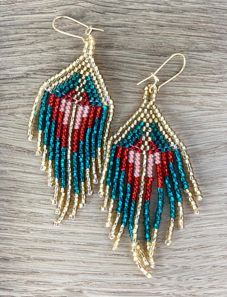 Superduo Beaded Earrings 3