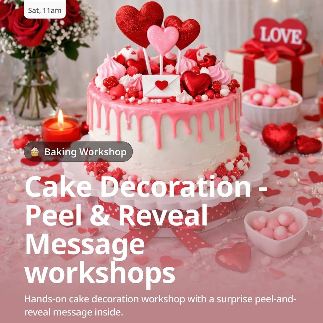 Cake Decoration – Peel & Reveal Message Workshop 1