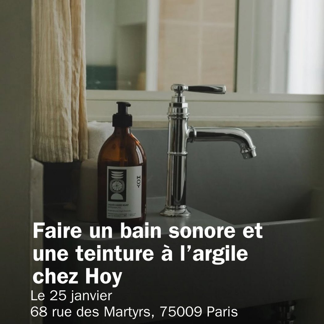 Bain sonore et teinture à l'argile 1