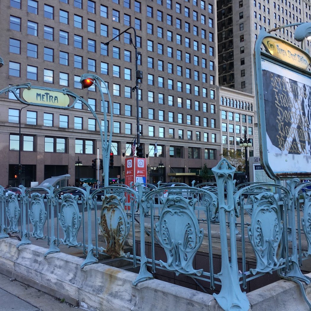 Paris Metro Entryway Van Buren Station 2