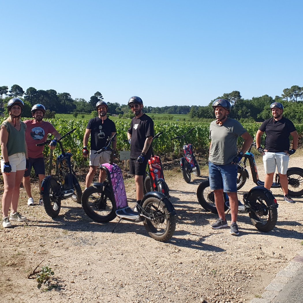 Mobilboard Pessac Léognan-balade en gyropode segway et trottinette électrique dans les vignobles de Bordeaux 2
