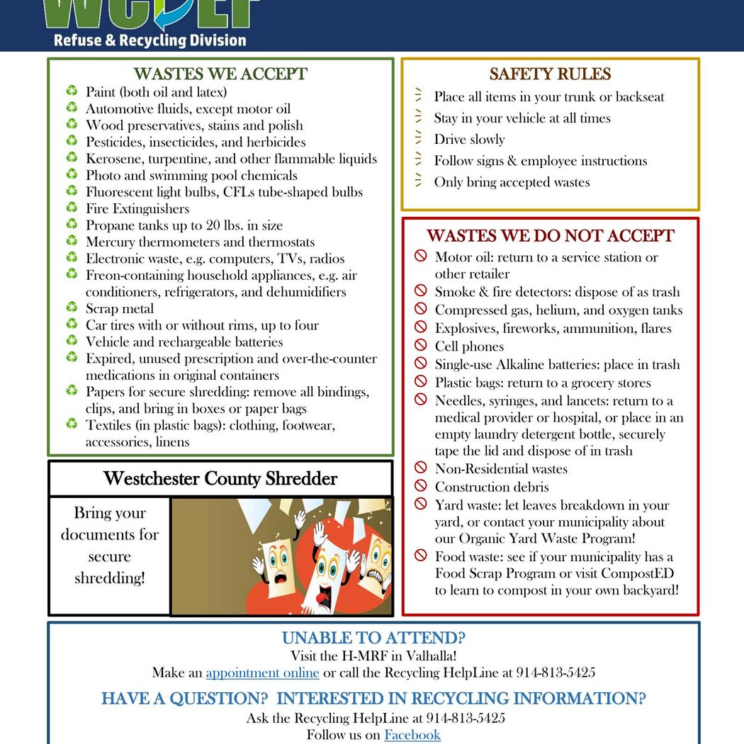 Westchester County Household Recycling Day 1