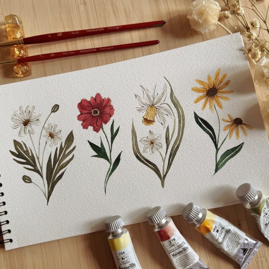 Watercolor Workshop: Wildflowers 1