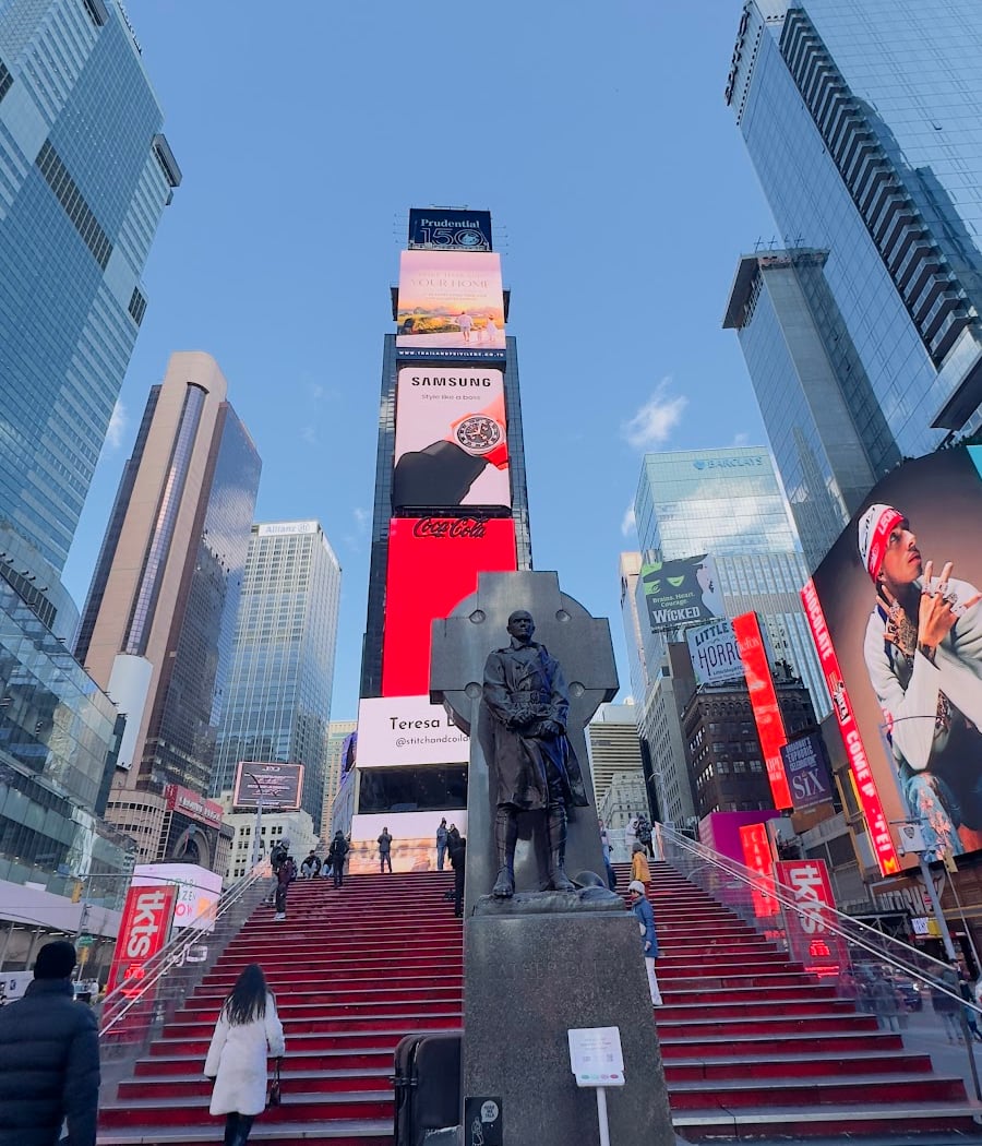 Times Square - Red Stairs 1