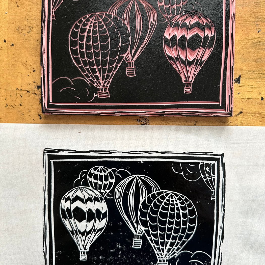 Introduction to Linocut Printmaking Workshop with Christine Vineyard 2