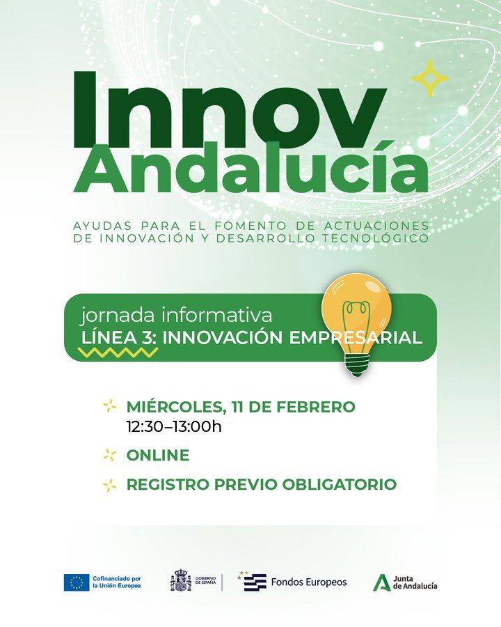 Jornada informativa Orden InnovAndalucía Línea 3 (Proyectos de innovación empresarial) 1