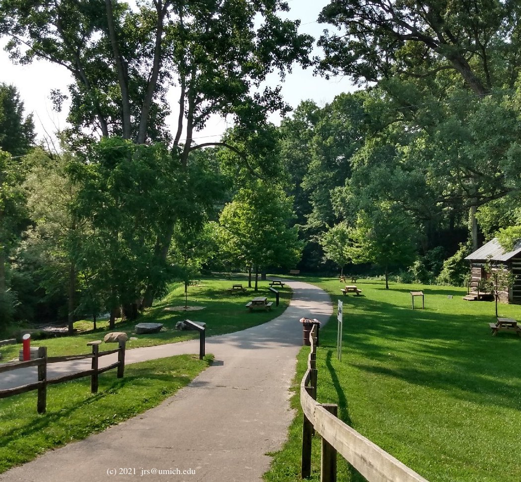 Gallup Park Pathway Trailhead at Parker Mill County Park 2