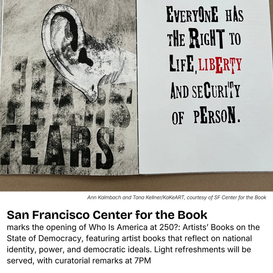 Who Is America at 250?: Artists’ Books on the State of Democracy 1