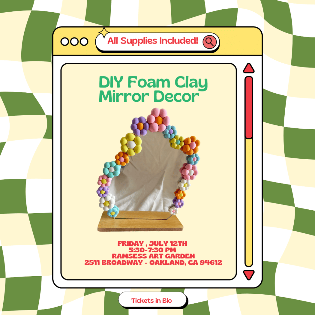 DIY Foam Clay Mirror Decor w/ Piscola Mami 1
