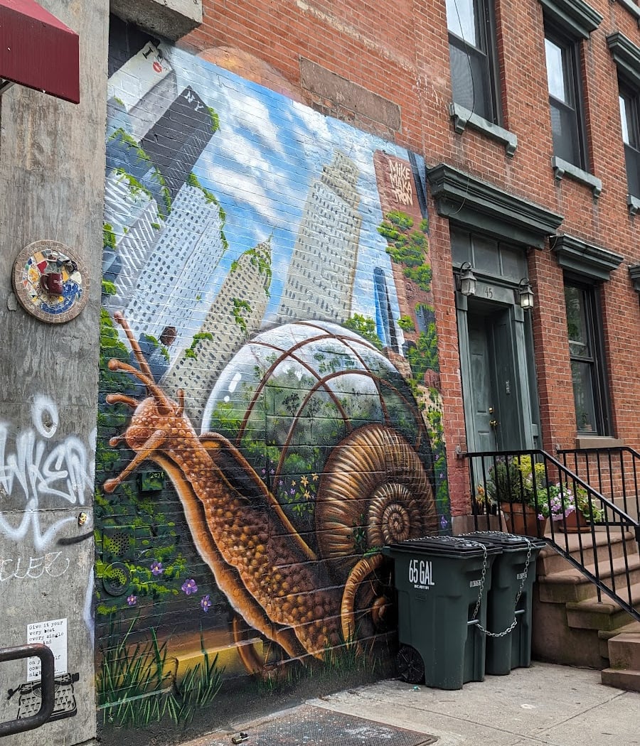 Snail Mural Mike Makatron 43 E 3rd St 3