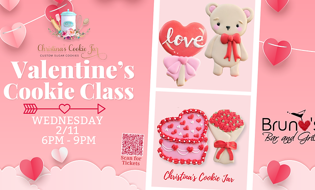 Valentine’s Cookie Decorating Class 1