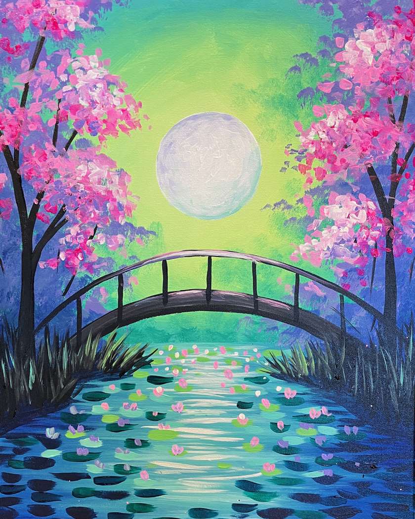 Moonlit Waterlilies 1