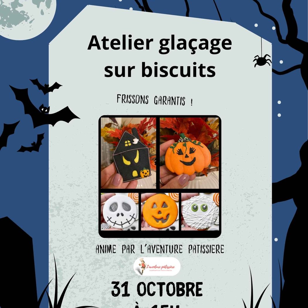 Atelier glaçage sur biscuit pour Halloween 1