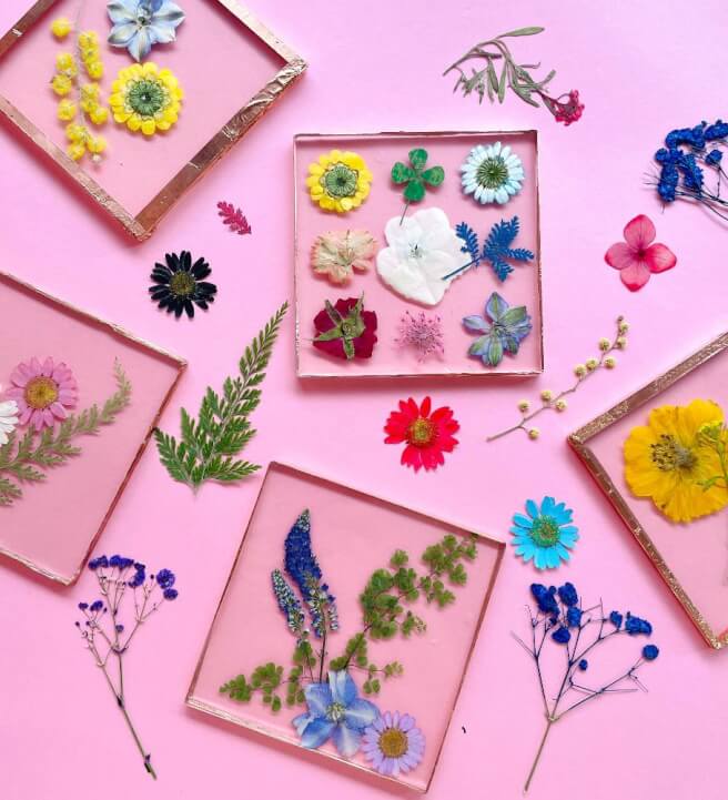 Pressed Flower Acrylic Coaster Workshop 1