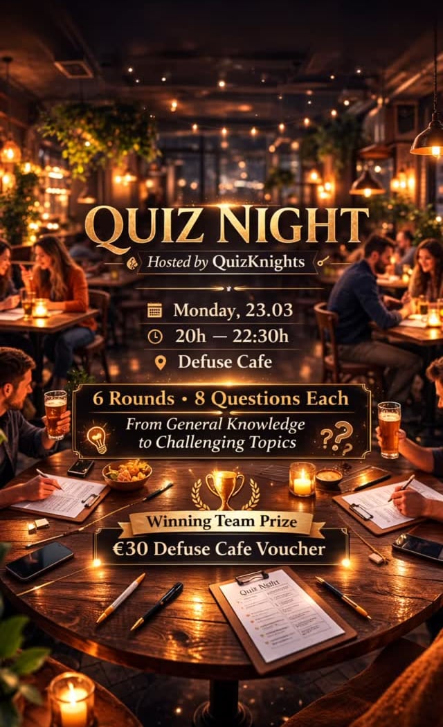 Weekly Trivia Night at Defuse Cafe 1